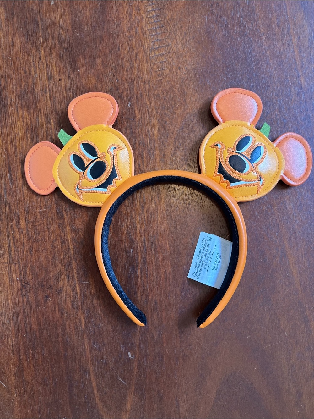 Disney Parks Mickey Pumpkin Halloween Jack O Lantern Ear Headband